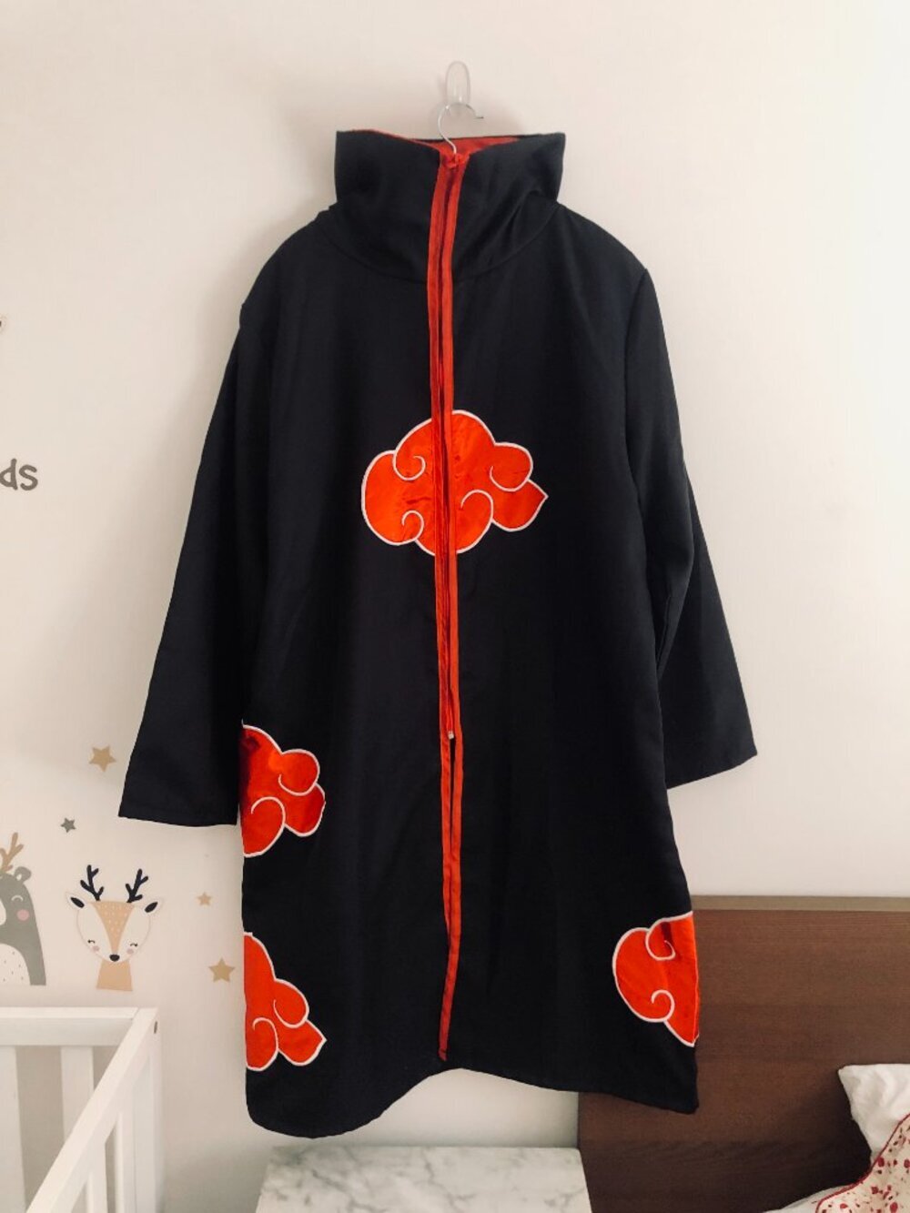 Naruto Akatsuki Cosplay Costume Cloak Robe Trench for Adult / Teen L/XL Obito - Picture 2 of 11